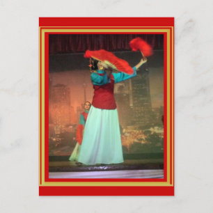 Cartão Postal Dançar com ventiladores