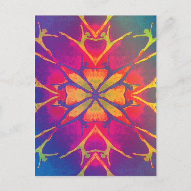 Cartão Postal Dançarina (Arco-Íris - Psicodélico) (Frente)