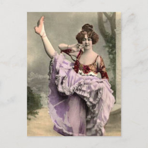 Cartão Postal Dançarina Cancan
