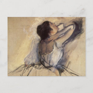 Cartão Postal Dançarina de Edgar Degas, Vintage Ballerina Art