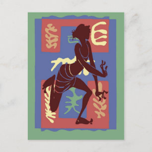 Cartão Postal Dançarina de Vodu Segundo Matisse