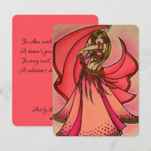 Cartão Postal Dançarina do Ventre de São Valentim