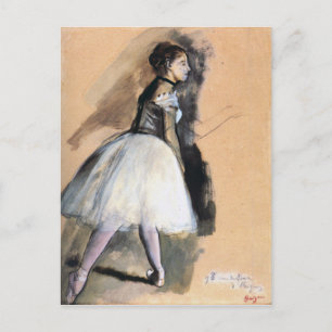 Cartão Postal Dançarina em posição de Balé - Edgar Degas