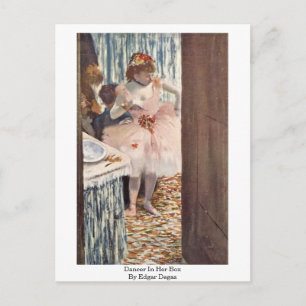 Cartão Postal Dançarina Em Sua Caixa Por Edgar Degas
