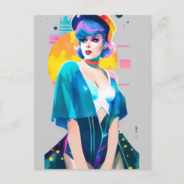 Cartão Postal Dançarina Estelar (Frente)
