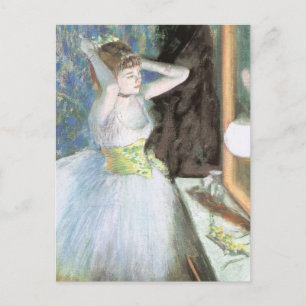 Cartão Postal Dançarina na Sala de Vestir por Edgar Degas