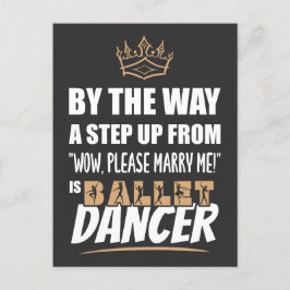 Cartão Postal Dançarino balé é o Ultimate em Recurso. Presente d