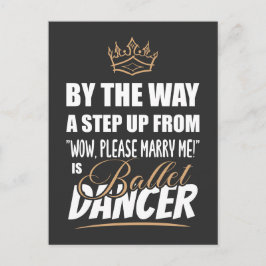 Cartão Postal Dançarino balé é o Ultimate em Recurso. Presente d