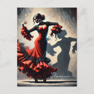 Cartão Postal Dançarino do Flamenco espanhol