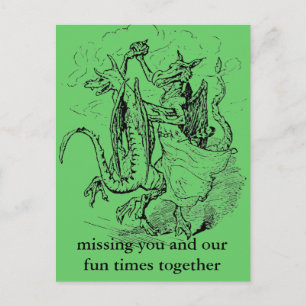 Cartão postal Dançarino Dragões