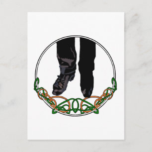 Cartão Postal Dançarino Irlandês de Step - Masculino