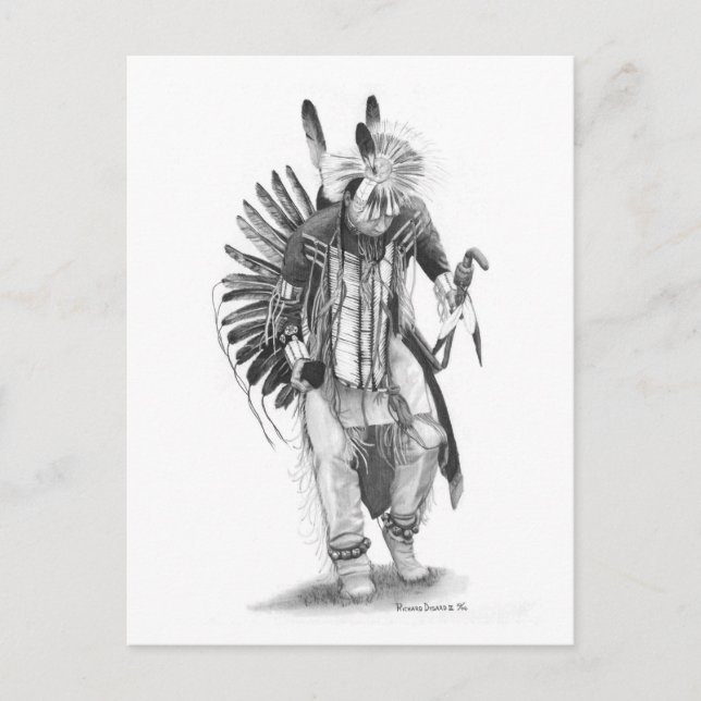 Cartão Postal Dançarino Tradicional (Frente)