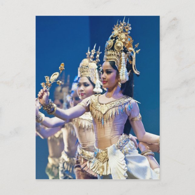 Cartão Postal Dançarinos Asiáticos (Frente)