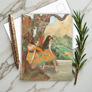 Cartão Postal Dançarinos balés, Degas Art