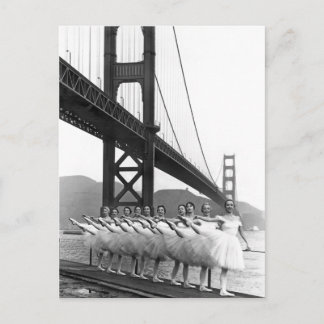 Cartão Postal Dançarinos de golden gate bridge
