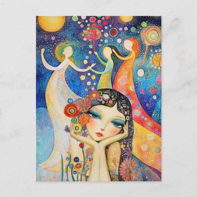 Cartão Postal Dançarinos E Daydreams (Frente)