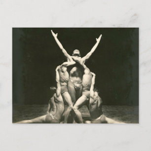 Cartão Postal Dançarinos Masculinos 1934