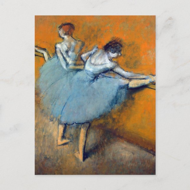 Cartão Postal Dançarinos no Barre, Edgar Degas (Frente)