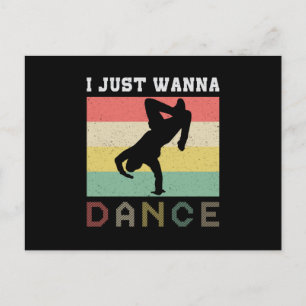 Cartão Postal Dance Dance Party Music Dancer Esporte Ideia de pr