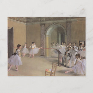 Cartão Postal Dance Foyer na Ópera de Edgar Degas