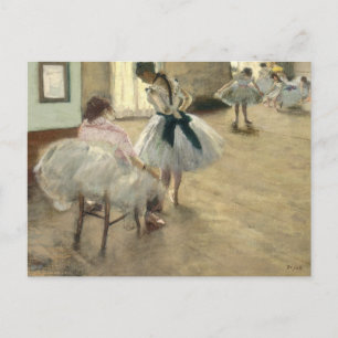 Cartão Postal Dance Lesson de Edgar Degas