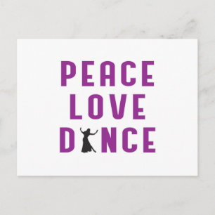 Cartão Postal Dance Love Dancing Party Sport Dancer Engraçado Da