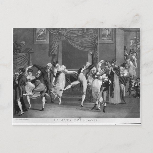 Cartão Postal Dance mania, 1809 (Frente)