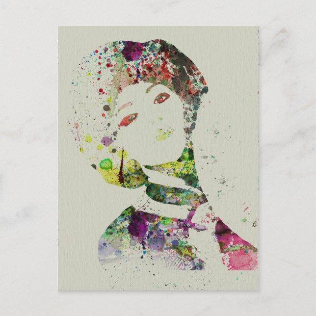 Cartão Postal Dancer aquarela (Frente)