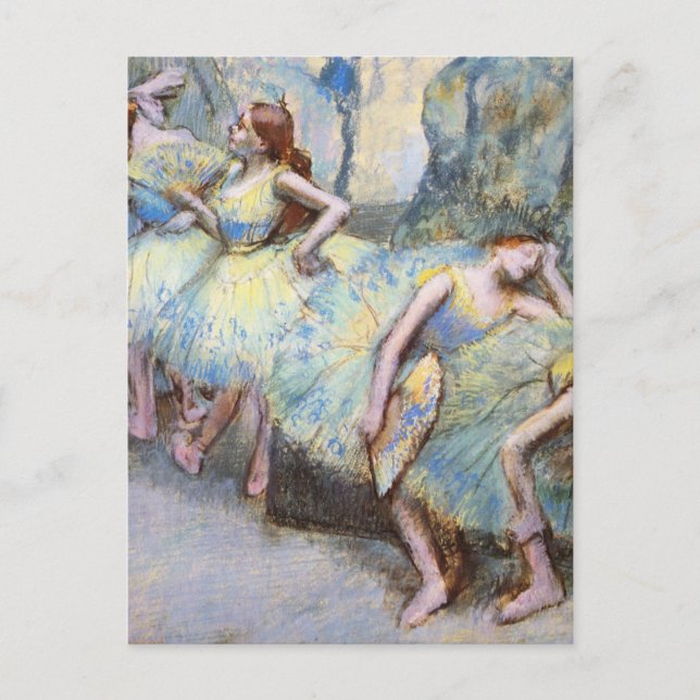 Cartão Postal Dancer Art Dancers, Balé Degas, pintura (Frente)