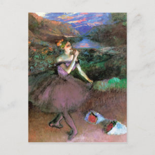 Cartão Postal Dancer com Buquês de Degas