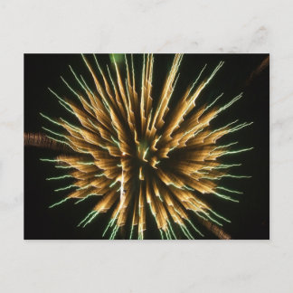 Cartão Postal Dandelion no Fogo
