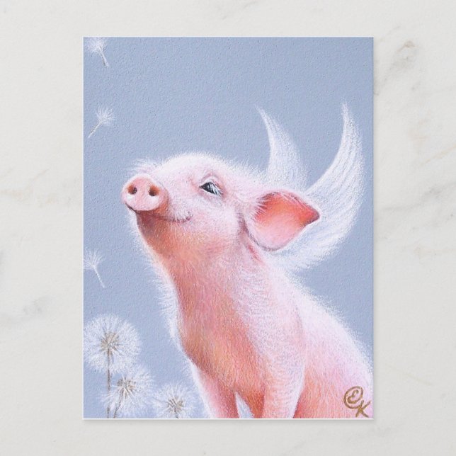 Cartão Postal Dandelions (Frente)