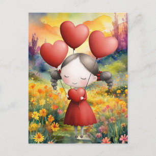CARTÃO POSTAL DANDO TODO O AMOR NO SEU CORAÇÃO