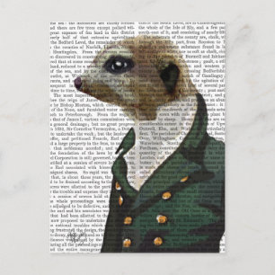 Cartão Postal Dandy Meerkat Portrait