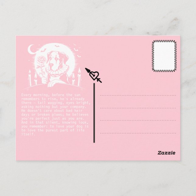 Cartão Postal Dane "GRANDE AMOR" (Verso)