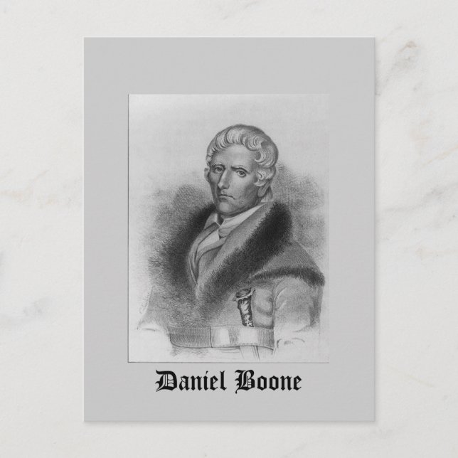 Cartão Postal Daniel Boone (Frente)