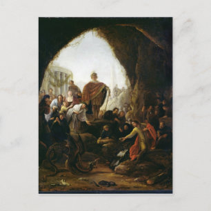 Cartão Postal Daniel matando o dragão de Baal