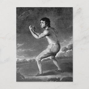 Cartão Postal Daniel Mendoza, gravado por Henry Kinsbury, 1789