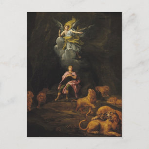 Cartão Postal Daniel no Den dos Leões