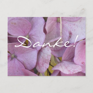 Cartão Postal Danke! (Hortensia (rosa)) - Postkarte
