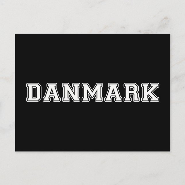 Cartão Postal Danmark (Frente)