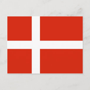 Cartão Postal Dannebrog; A Bandeira Oficial da Dinamarca