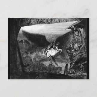 Cartão Postal Danse macabre com cartão-postal Marcel Roux