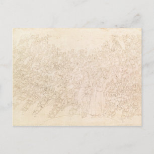 Cartão Postal Dante e Beatrice, do divino de Dante