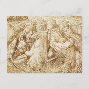 Cartão Postal Dante Gabriel Rossetti - Design para Moxon's Tenny