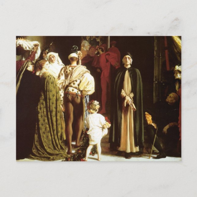 Cartão Postal Dante no exílio (Frente)