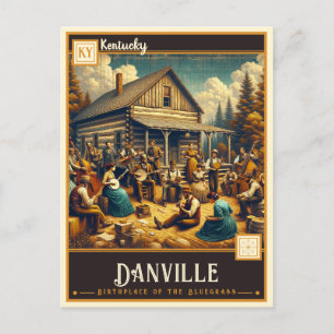Cartão Postal Danville, Kentucky Vintage