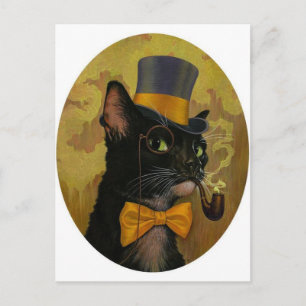 Cartão Postal Dapper Cat