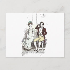Cartão Postal Darcy Silencioso, Orgulho e Preconceito de Jane Au