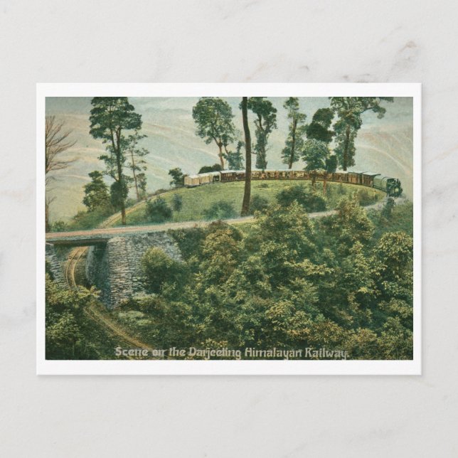 Cartão Postal Darjeeling Himalayan Rail Vintage (Frente)